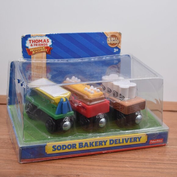 Sodor Bakery Delivery - Thomas & Friends Wooden Railway Fisher-Price Trains - Picture 1 of 13